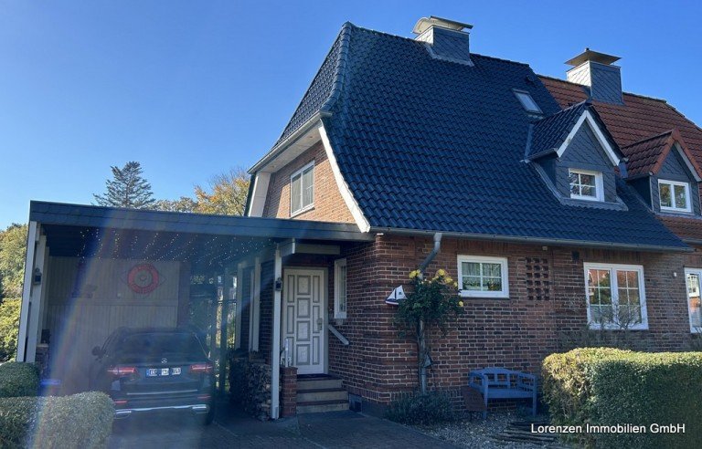 Ansicht Haus Eckernf�rde Doppelhaush�lfte ***bereits Verkauft***Charmante Doppelhaush�lfte in Ostseen�he mit idyllischem Garten